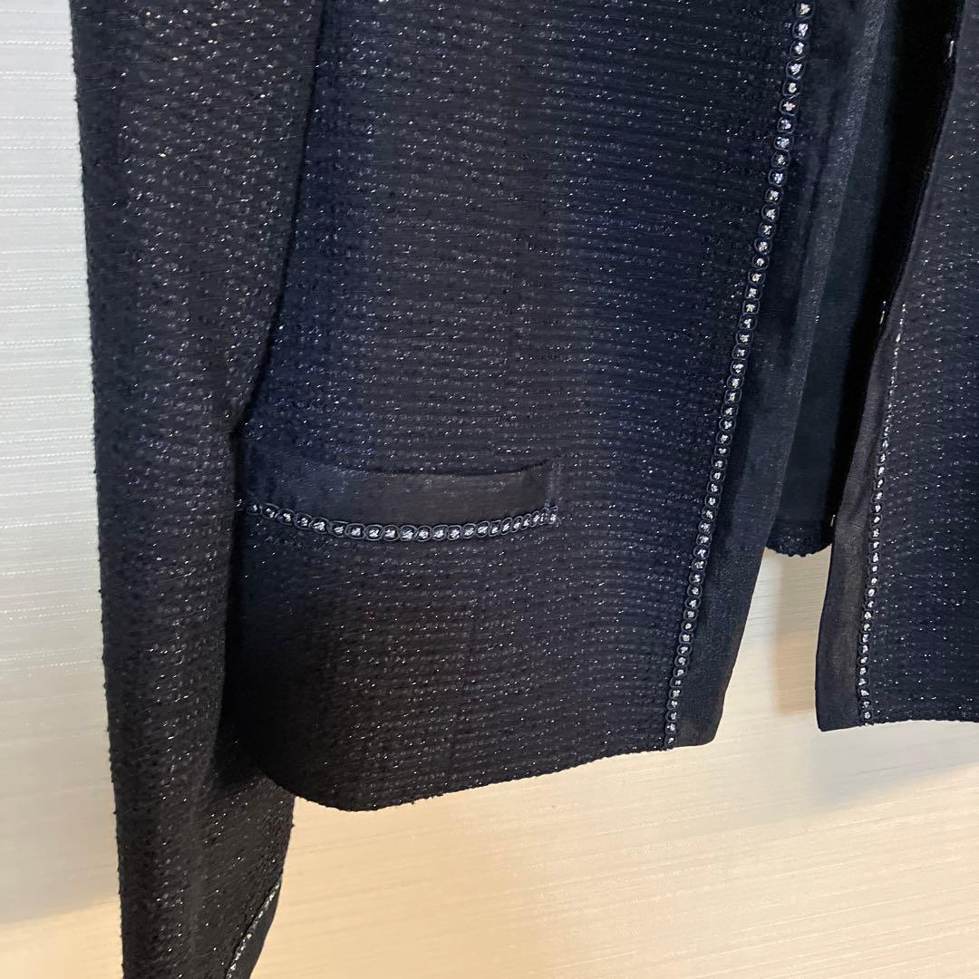 23区 ノーカラージャケット 黒　美品