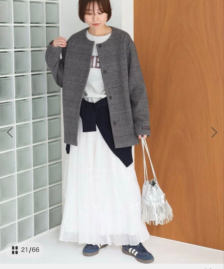 新品未使用！スーパーファインビーバークルーネックコート