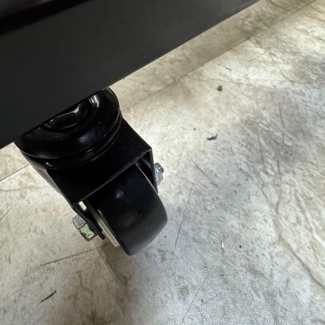 黒いレースカーテン 調整可能ポール付き