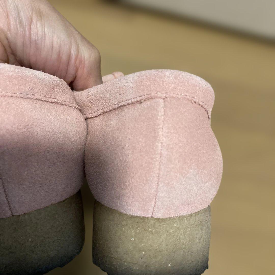 希少クラークス　ワラビー　ピンク23.5cm