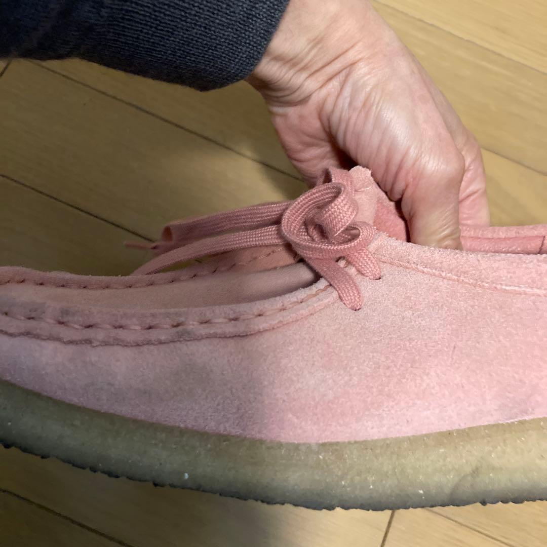 希少クラークス　ワラビー　ピンク23.5cm