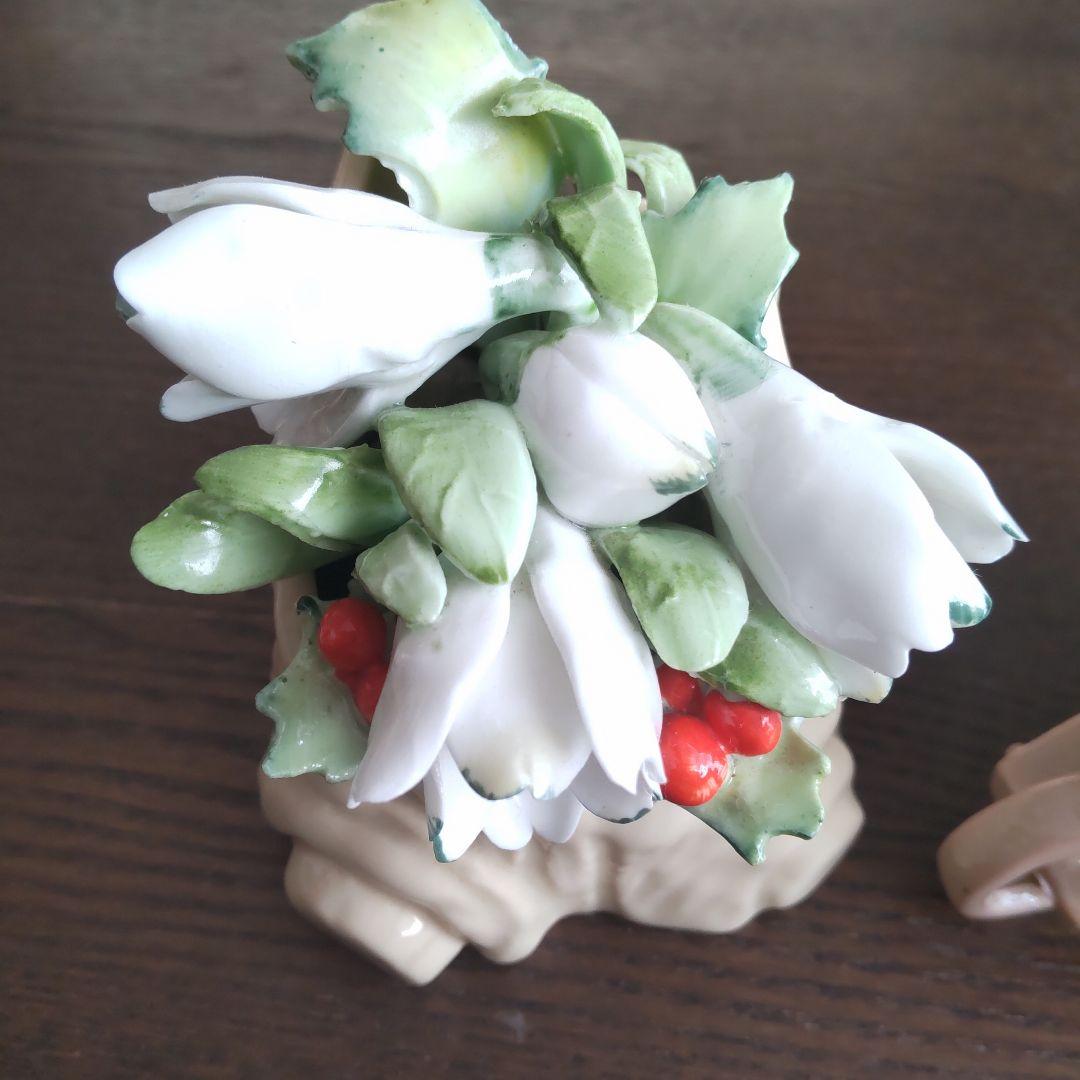 ロイヤルドルトン　花　置物　3点