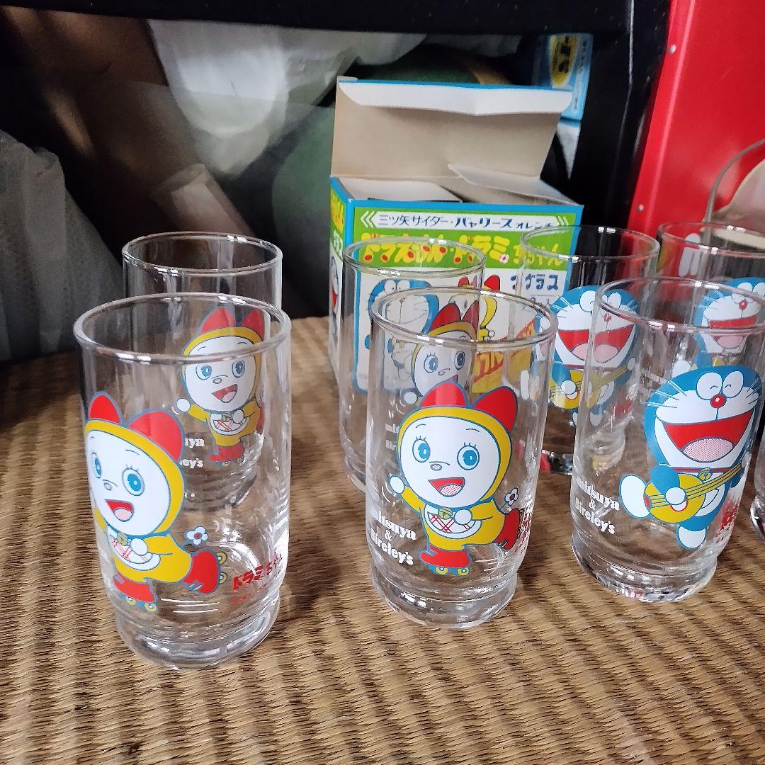 ☆Rainbow☆三ツ矢サイダーバ☆ドラえもんドラミちゃんグラス19箱