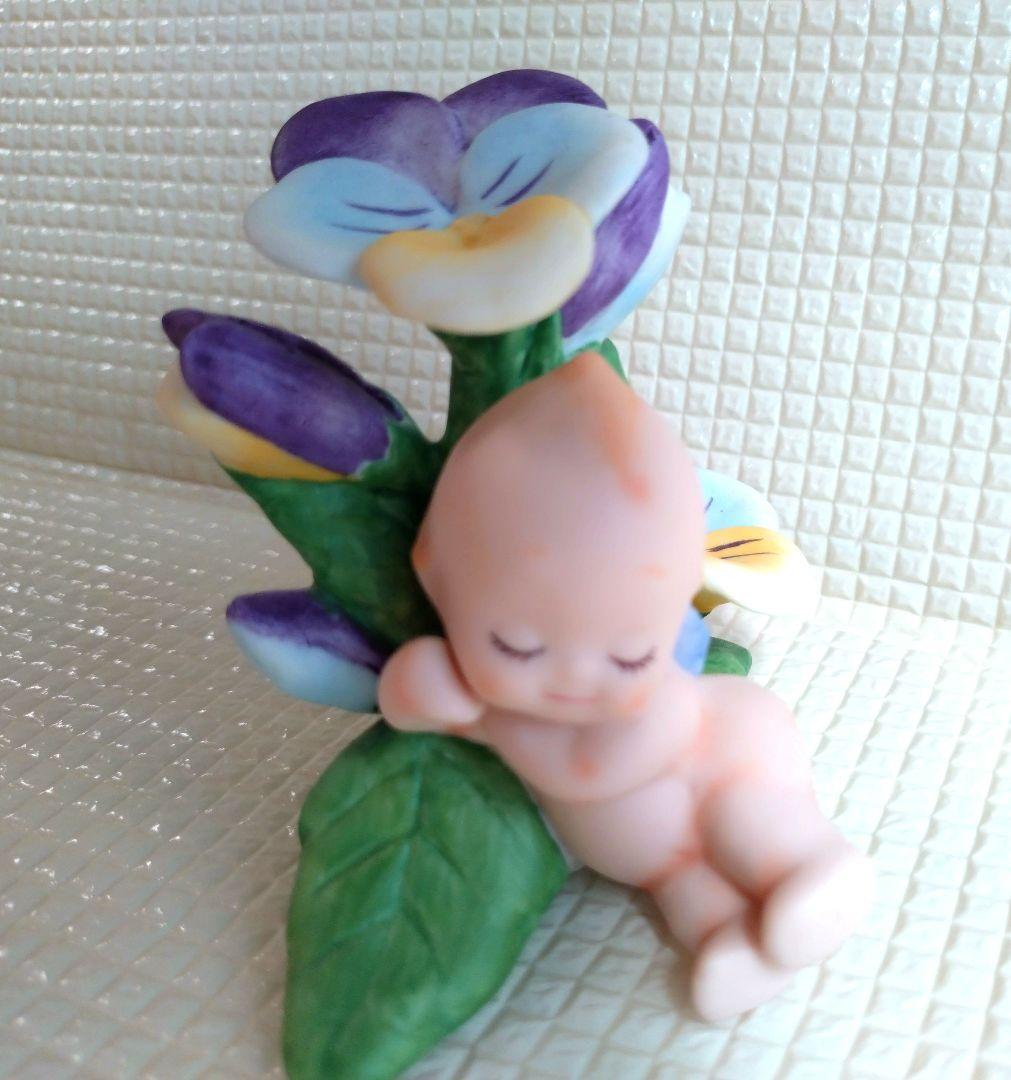陶器 置物 ローズオニール　キユーピー　ビスクドール　フラワーシリーズ