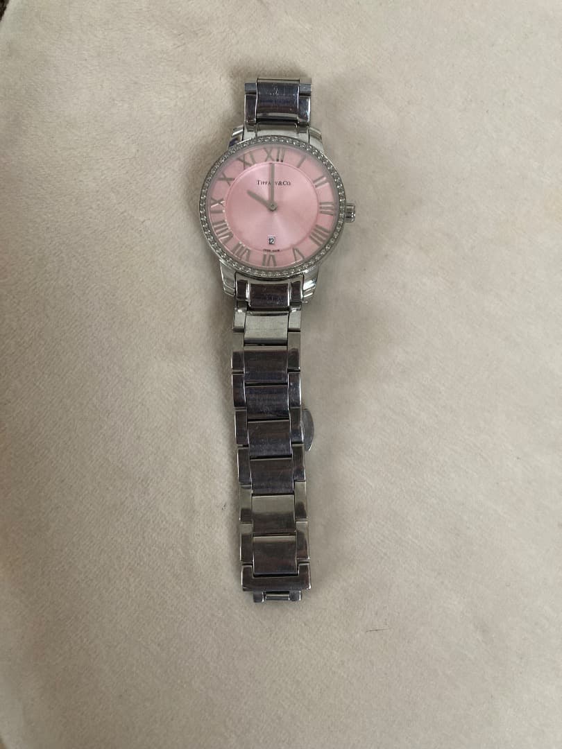 ピンク文字盤 時計