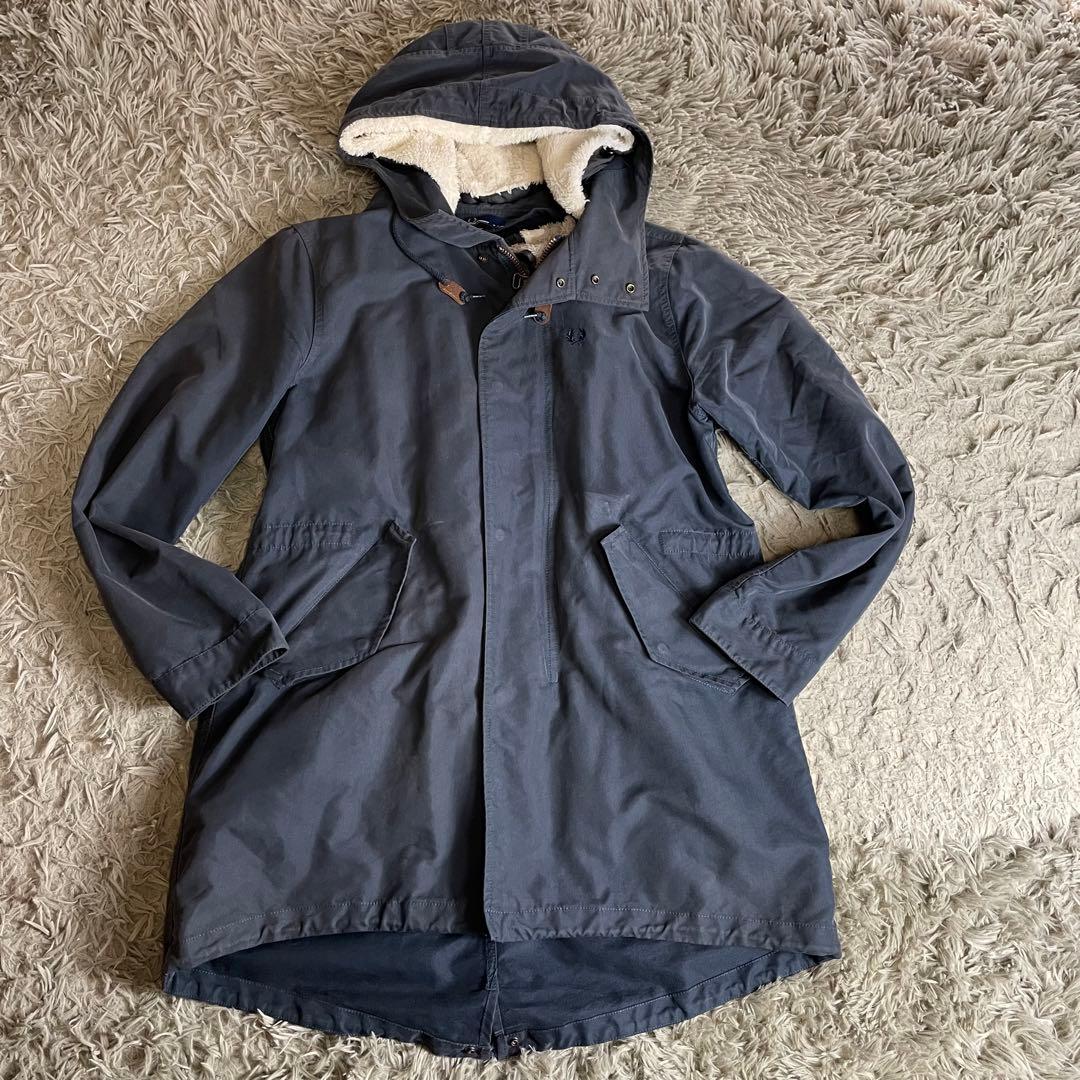 【希少！】フレッドペリー　モッズコート　ボアライナー　ユニオンジャック　XL