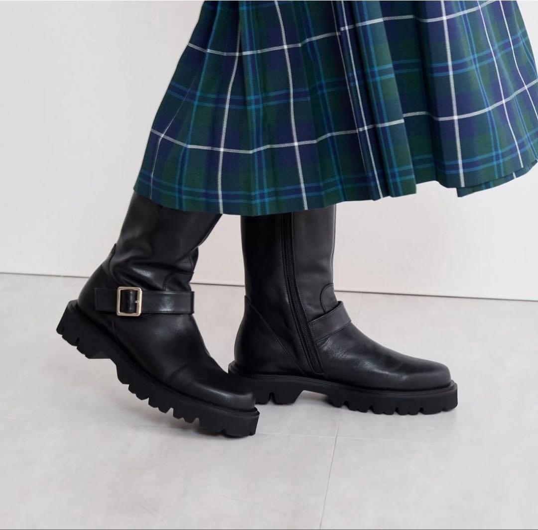 【新作・新品】卑弥呼エンジニアブーツ本革ブラック23cm ヒミコHIMIKO