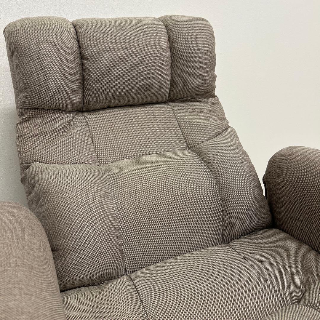 新品☆高座椅子 リクライニングチェア 回転椅子 1Pソファ ベージュ プレゼント