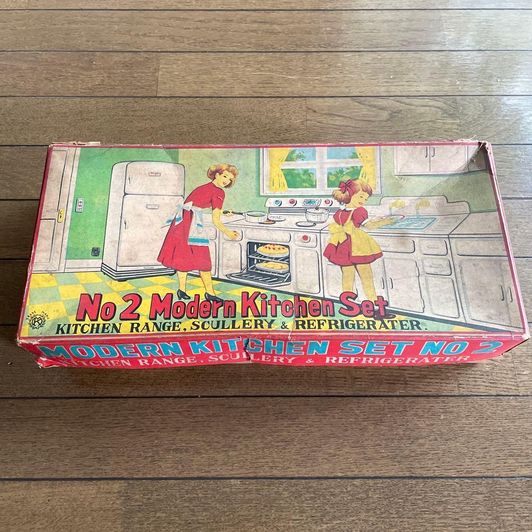 アンティーク　ブリキままごとキッチン