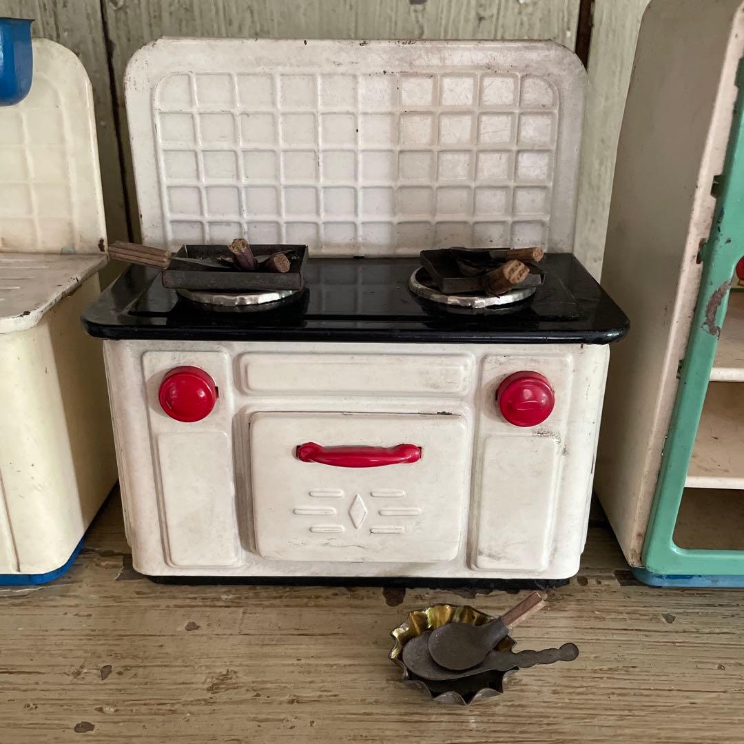 アンティーク　ブリキままごとキッチン