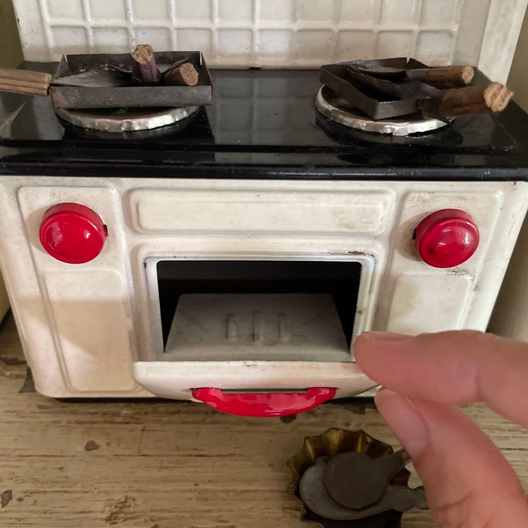 アンティーク　ブリキままごとキッチン