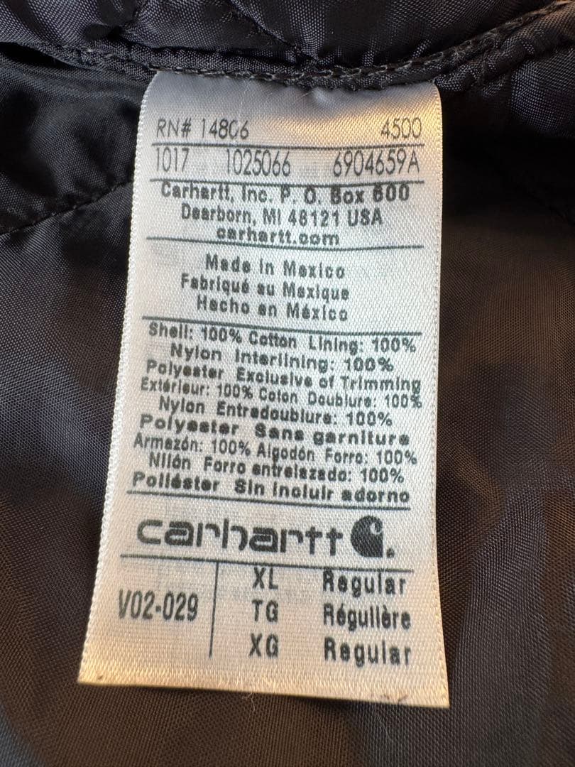 【大人気】良品 カーハート ダックベスト XL グレー フェード ヴィンテージ