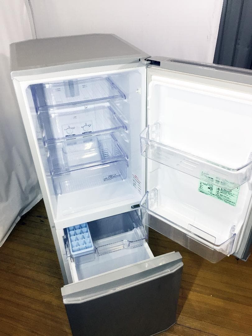 30日迄！送料無料★三菱　ラウンドカット　２ドア冷蔵庫【MR-P15Y】