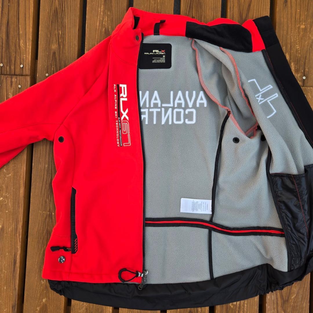 RLX　テック系　シェルジャケット　レッド　サイズM　ラルフローレン