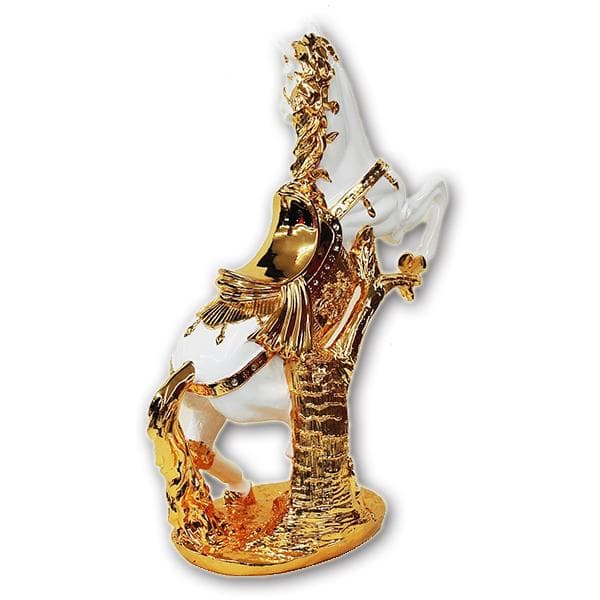 跳ね馬（ホワイトホース）置物