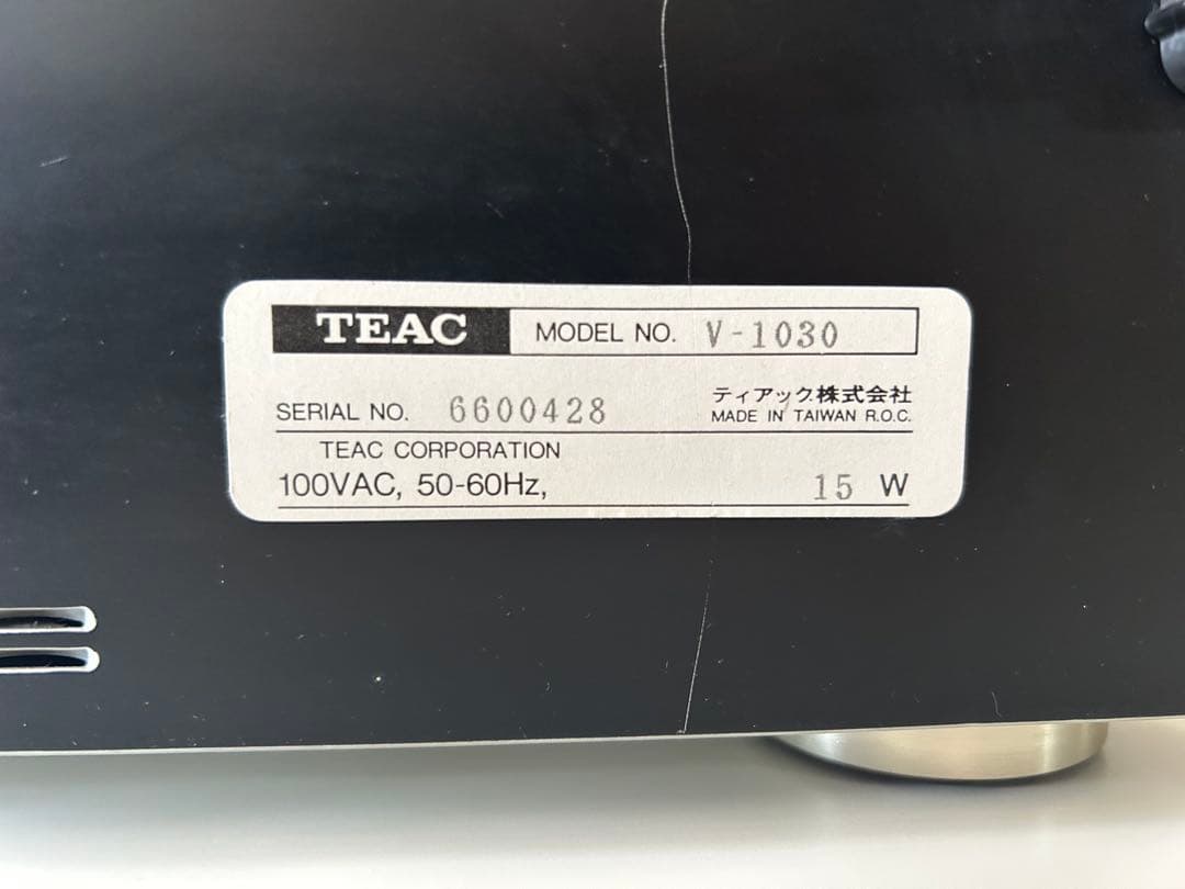 【 TEAC 】 V-1030 カセットデッキ ティアック