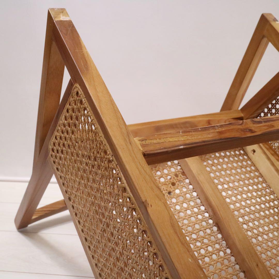 AZUMAYA BELOR 座椅子 ラタン フロアチェア 籐 北欧 モダン 1脚