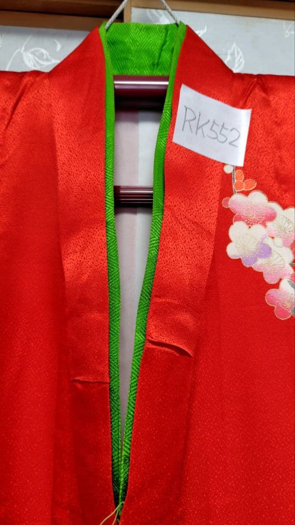 RK552子供着物着丈133センチ裄丈51センチ正絹めちゃくちゃ綺麗美品