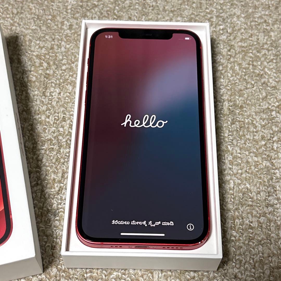 訳あり特価 SIMフリー iPhone 12 Red 64GB