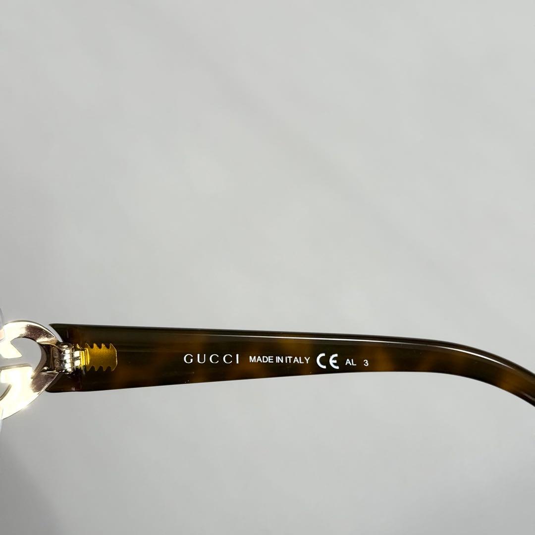 GUCCI ハート gg ラインストーン リムレス サングラス gg4201