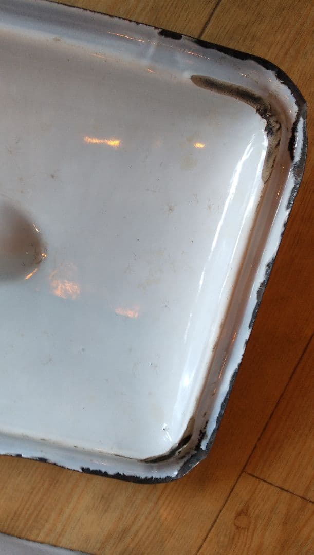 ブレッド缶パン缶 #ホーローホワイトブレッドボックス #アンティーク