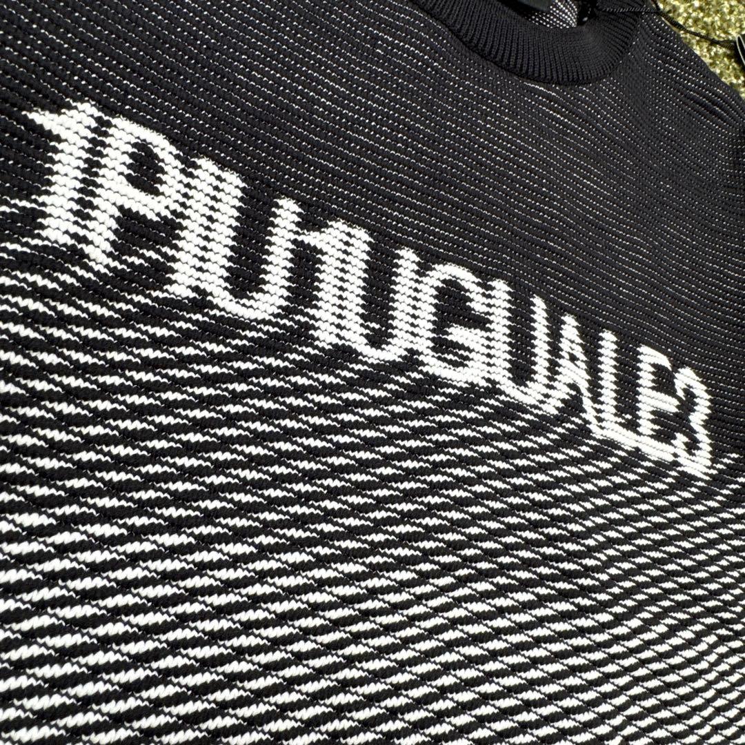 1PIU1UGUALE3 GOLF グラデーションニットセーター