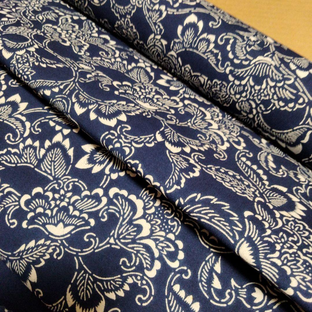 反物 浴衣 重要無形文化財技術保存 江戸正藍長板本染 梨園染