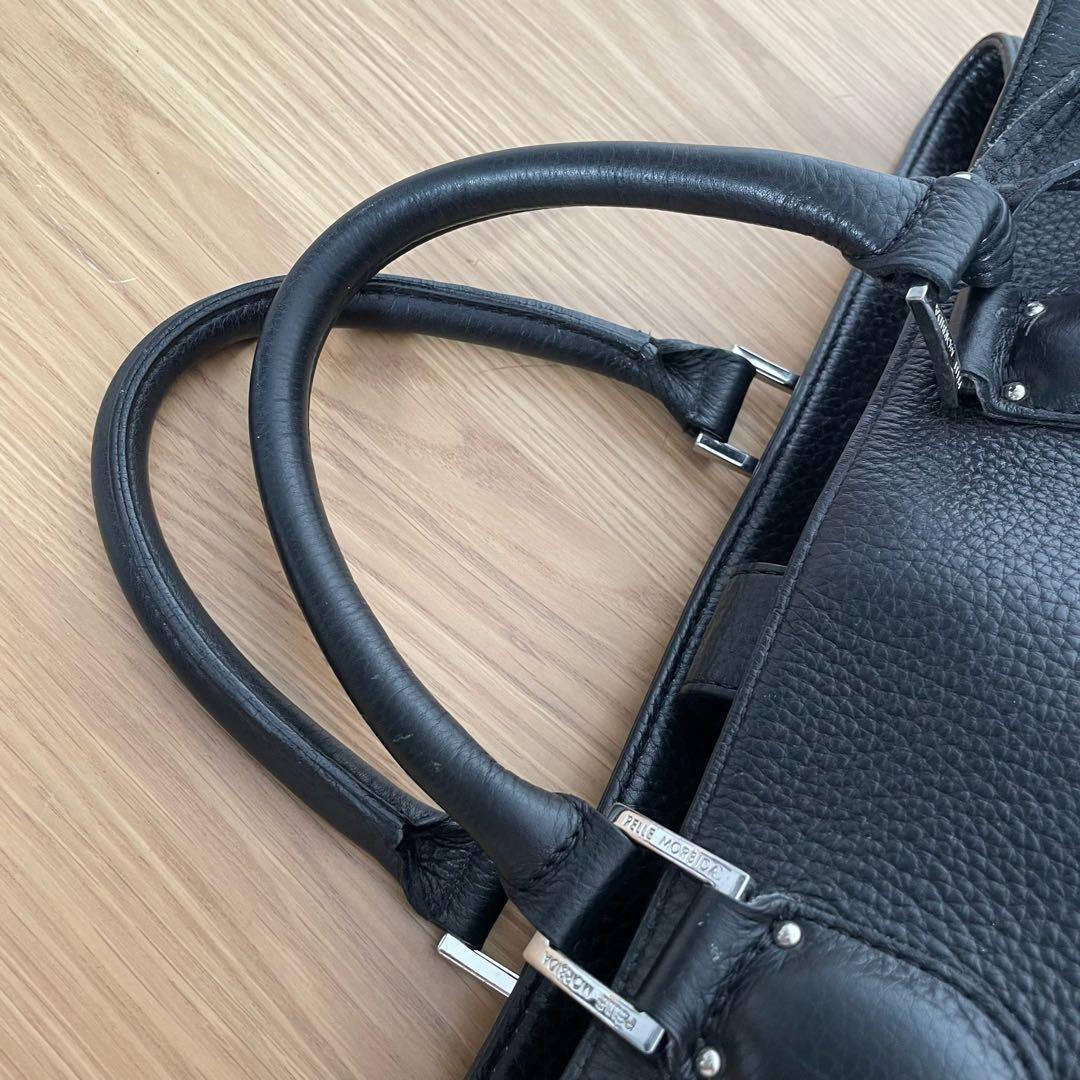 ペッレモルビダ ビジネスバッグ トートバッグ レザー ブラック系