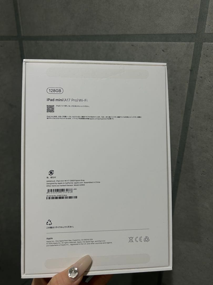 Apple iPad mini (第7世代) 128GB Space Gray