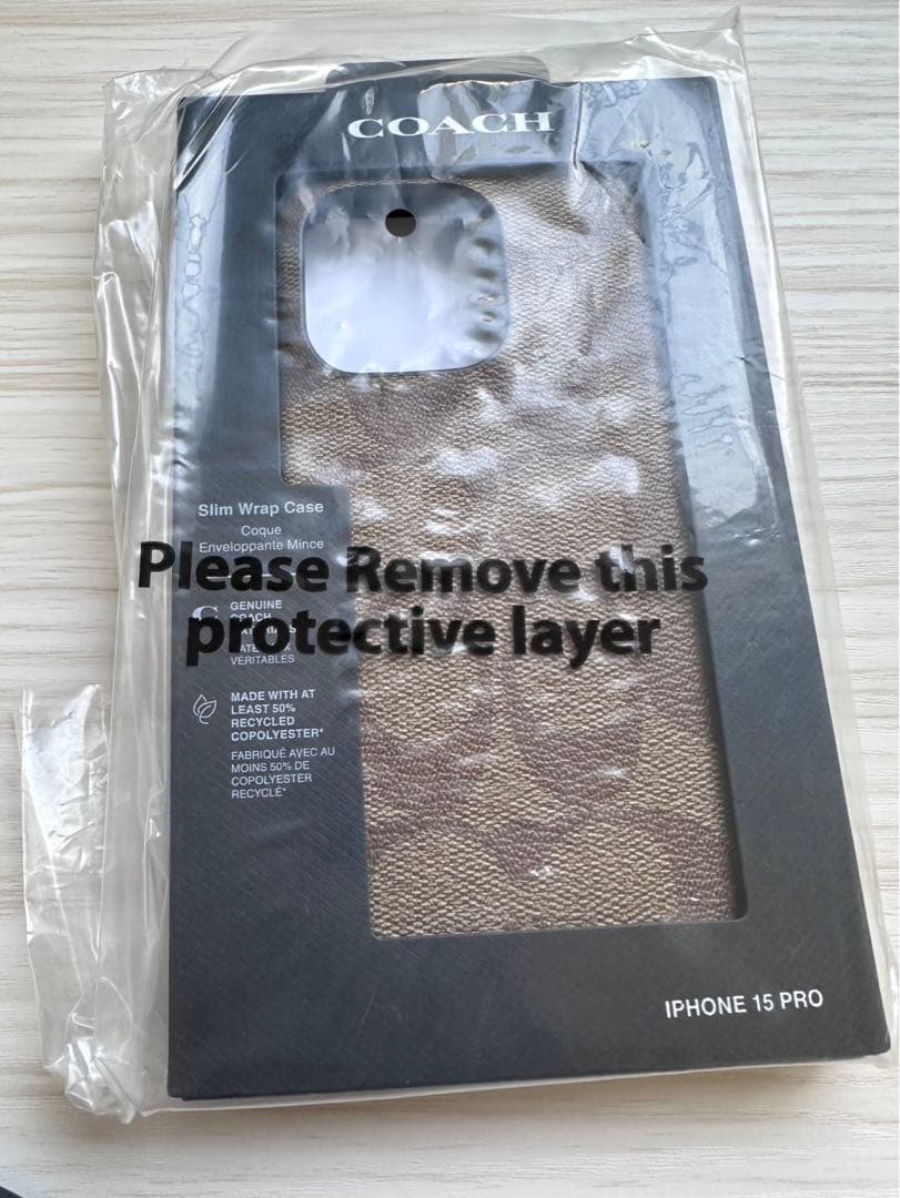 ❤︎コーチCOACH❤︎ IPHONE 15 PRO ケースシグネチャー キャンバス