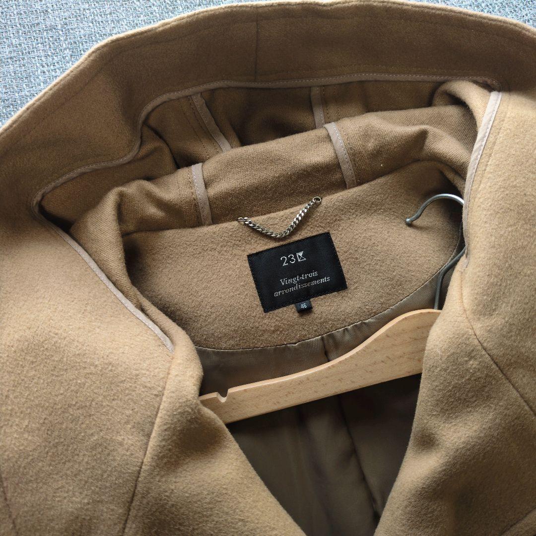 ♡nikoichi22♡フォロー割有♡様　23区　カシミヤ混　フーデットコート