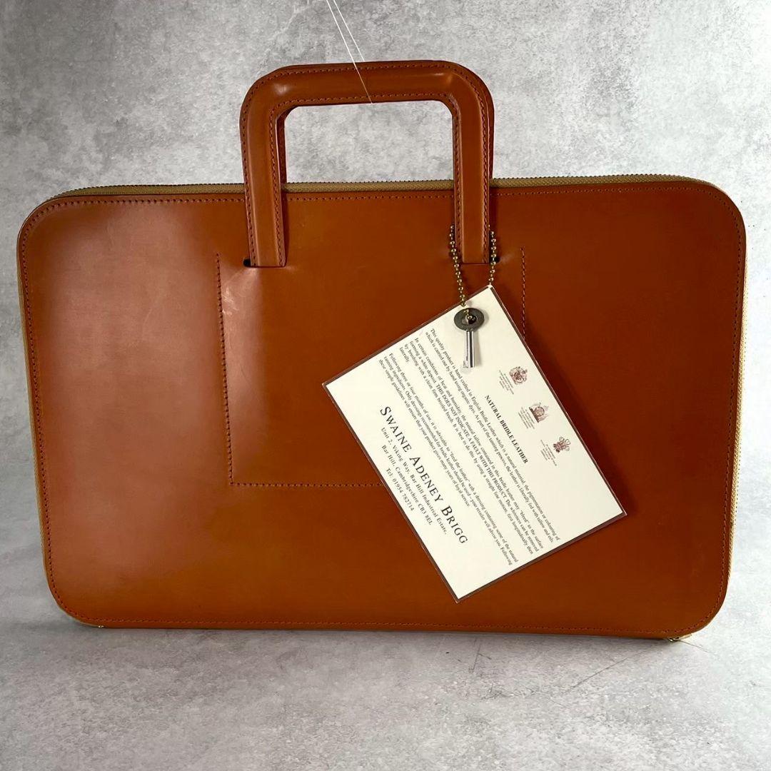 極美品英国製！スウェインアドニーブリッグ ソールズベリーフォリオブライドルレザー