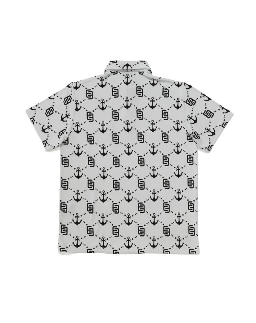 ムータマリンゴルフ モノグラム ジャガード ポロシャツ XL