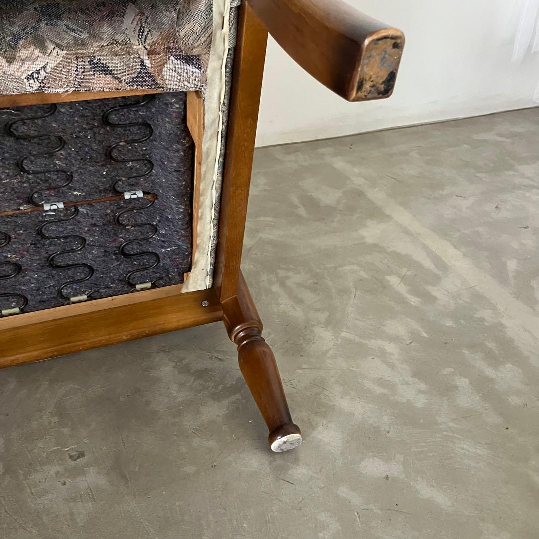 レトロ　アンティーク　ヴィンテージ　古道具　古家具　カリモク　椅子　ソファー