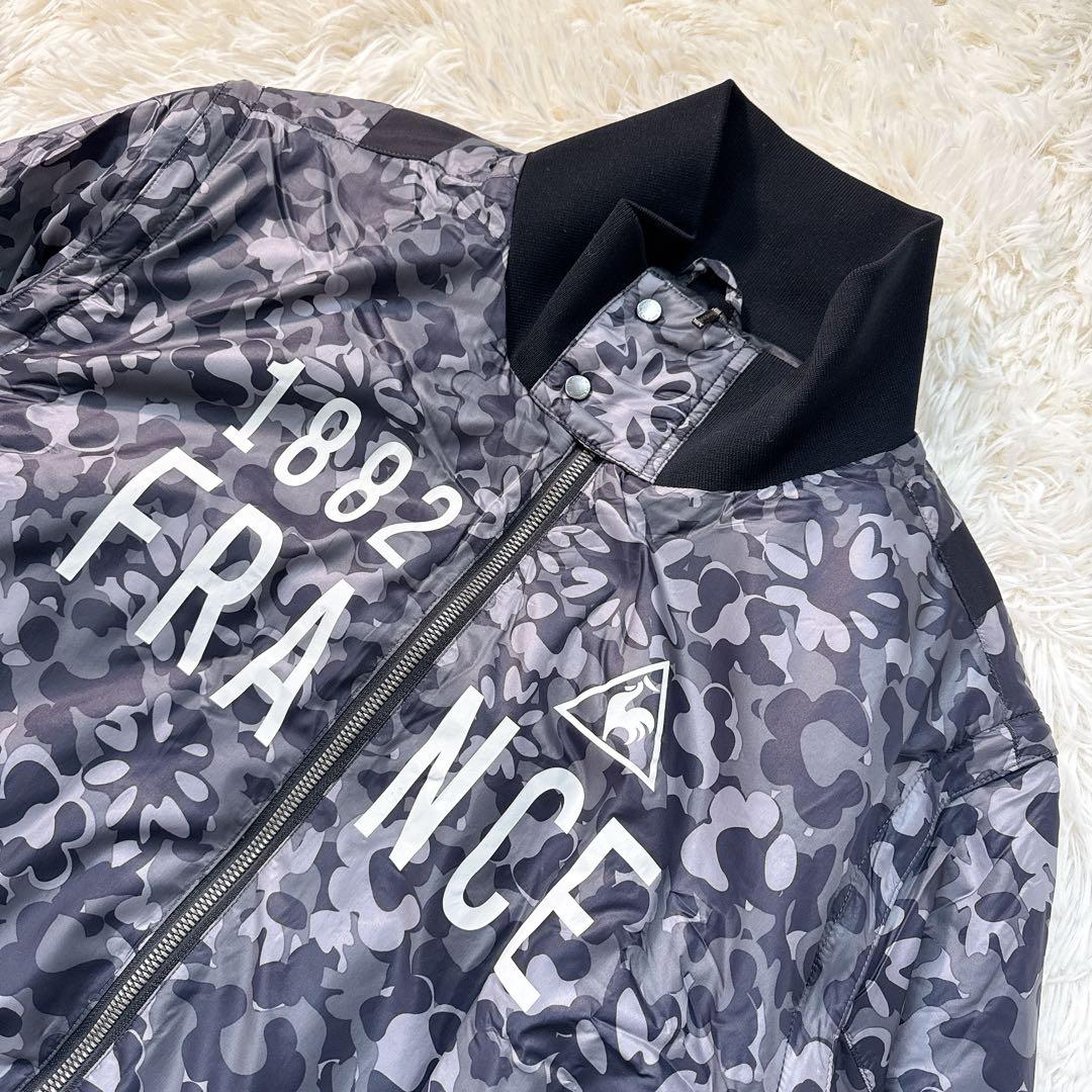 ルコックスポルティフ 2way 中綿 ナイロンジャケット 3L カモフラ ベスト