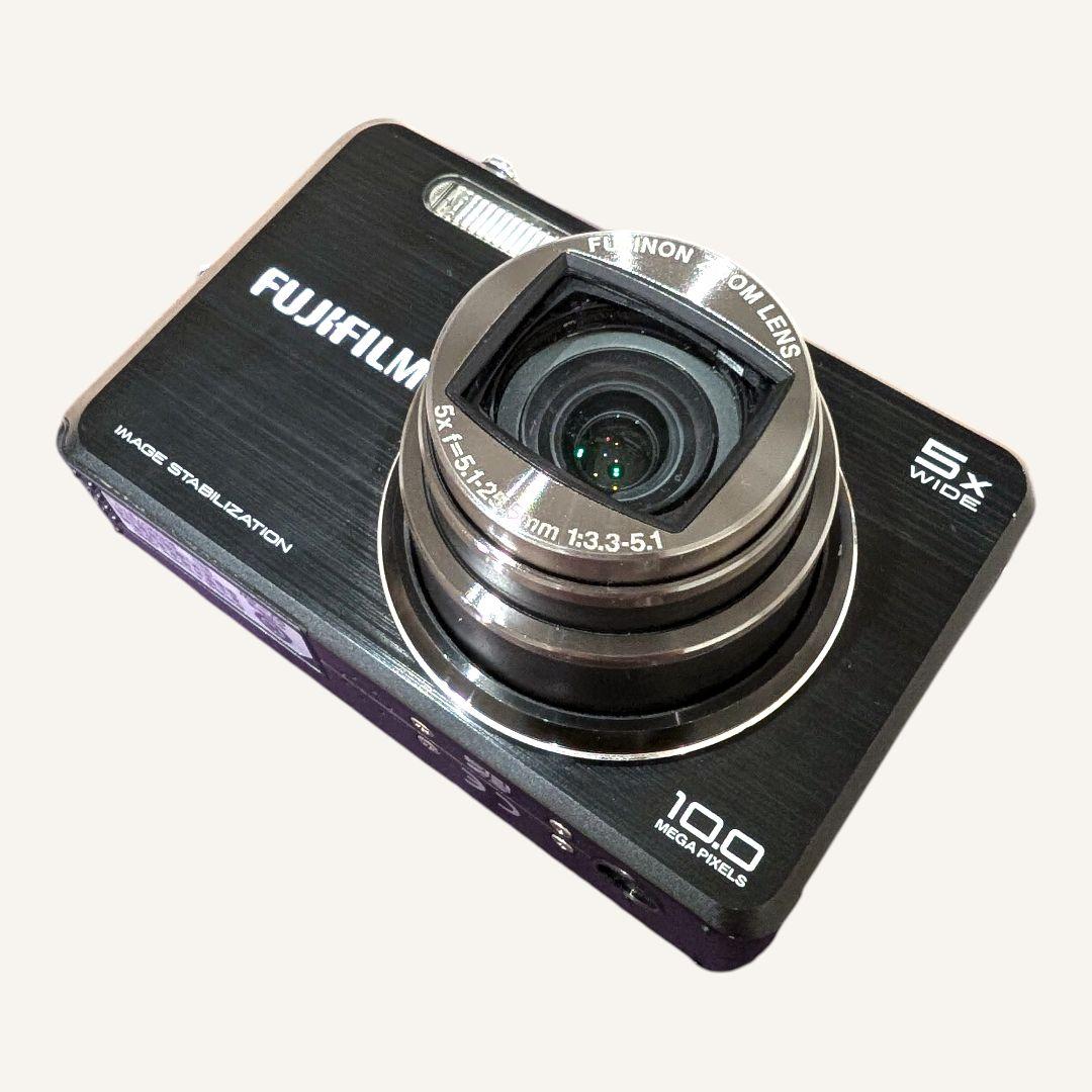 美品 動作確認済 FUJIFILM J250 デジカメ ブラック 充電器