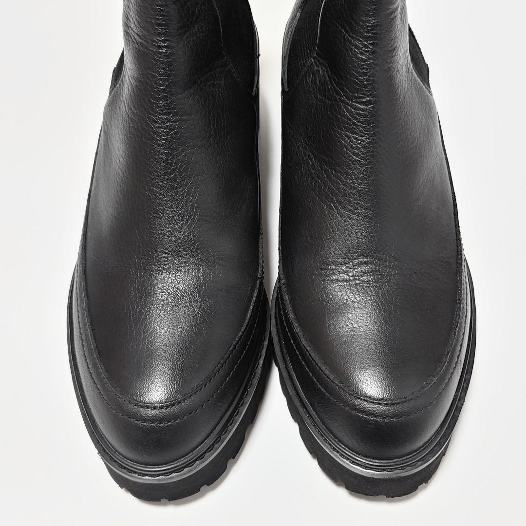 美品 ダイアナ トラックソール サイドゴア ショート ブーツ ファビオルスコーニ