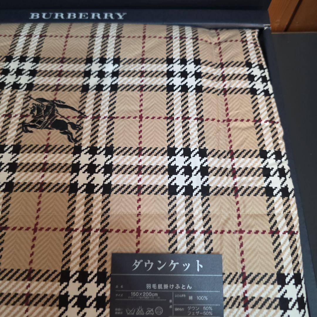 BURBERRY ダウンケット 160x290cm チェック柄