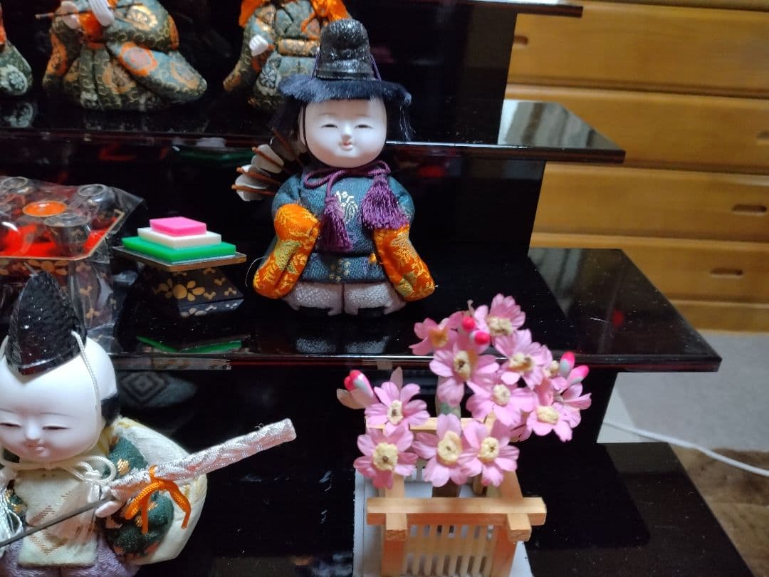 木目込みミニ雛人形