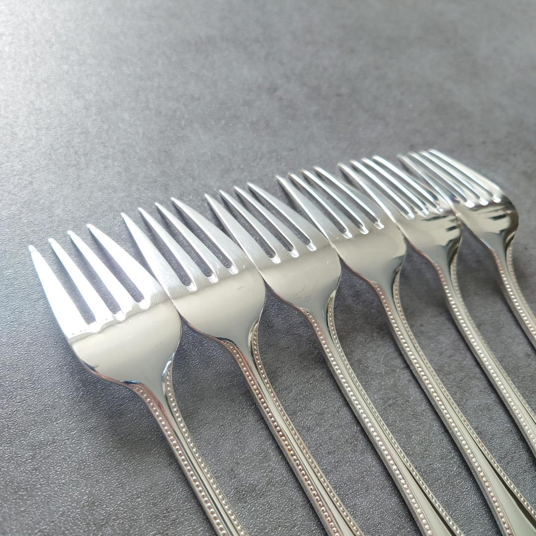 希少 美品 クリストフル パール サラダフォーク 6点