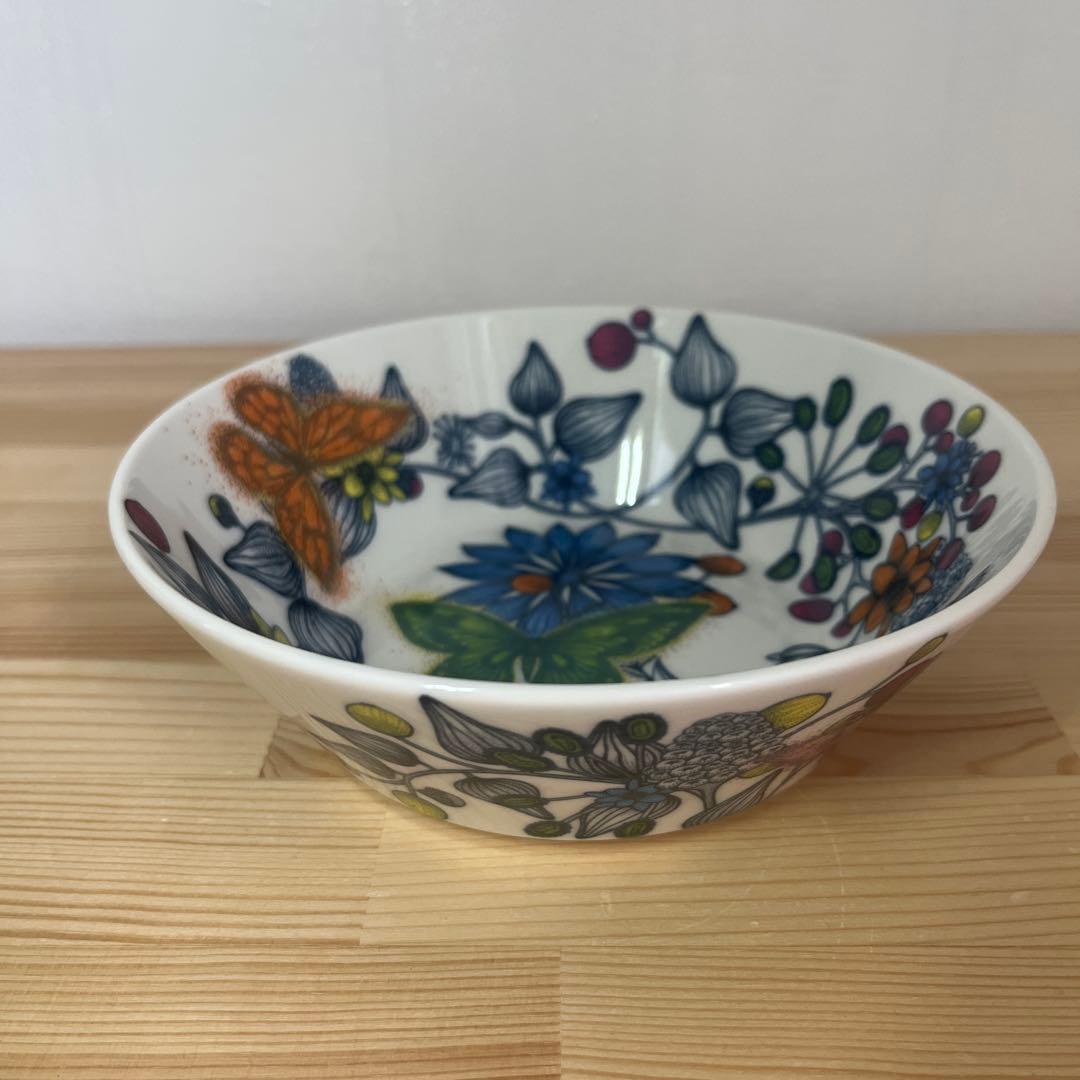 ※最終値下げ！★レア【廃盤品】【旧ロゴ】アラビア　ルノ　バタフライボウル１７㎝