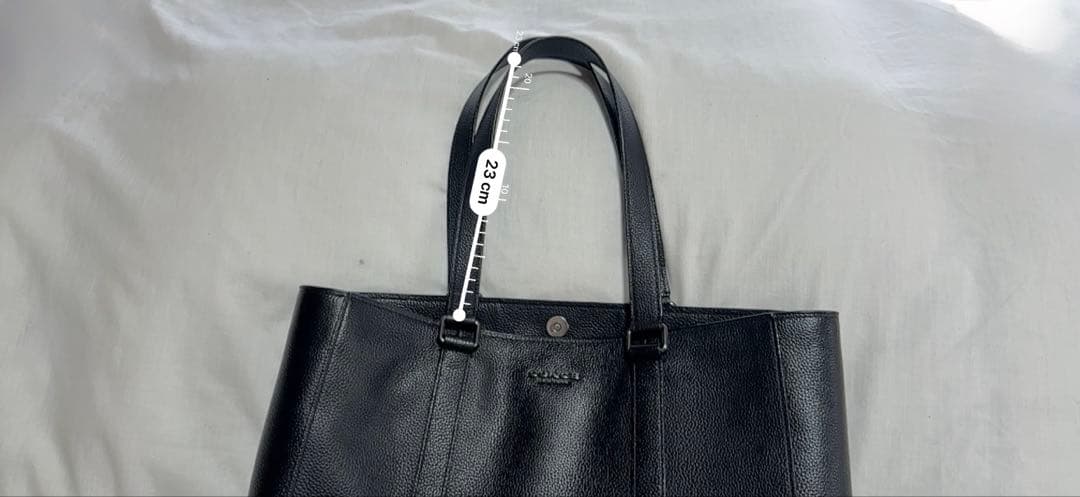 COACH 黒 レザー トートバッグ