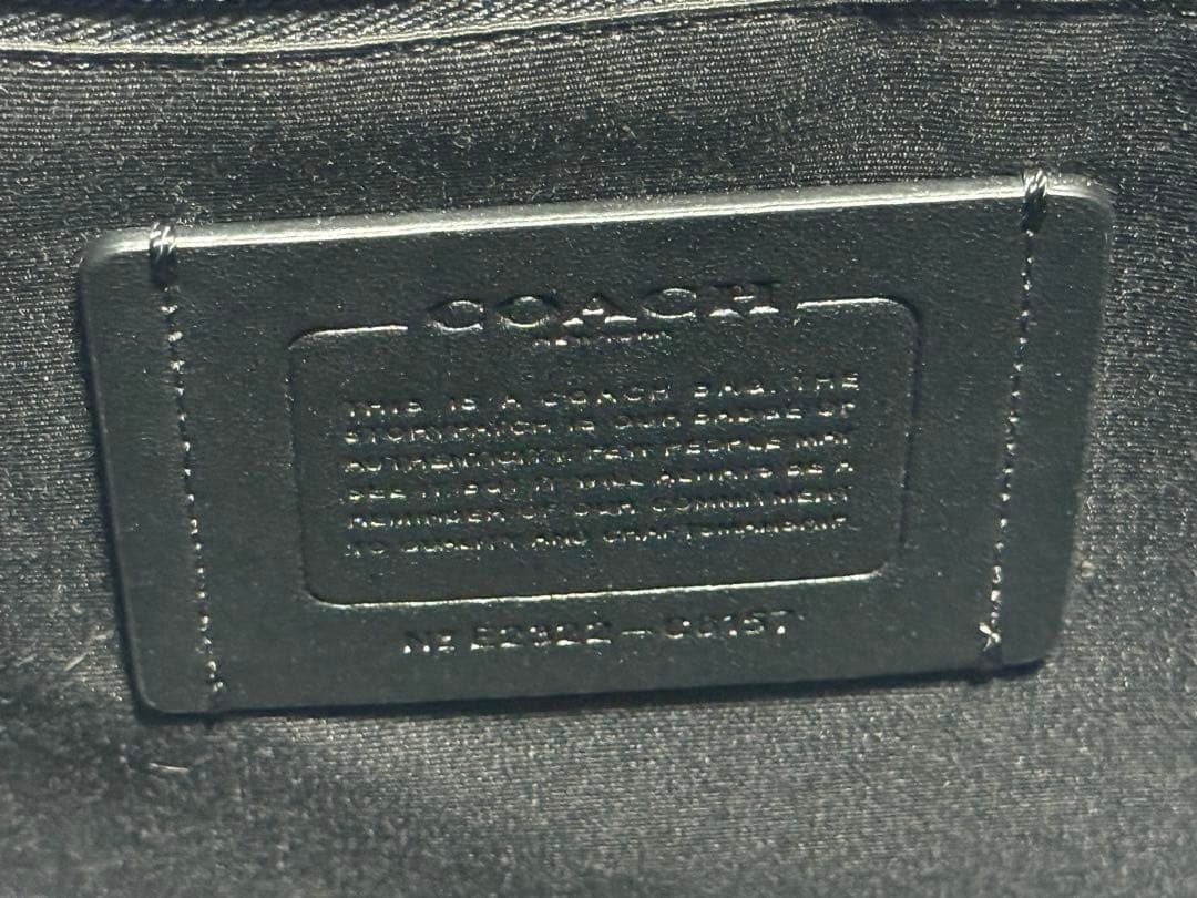 COACH 黒 レザー トートバッグ