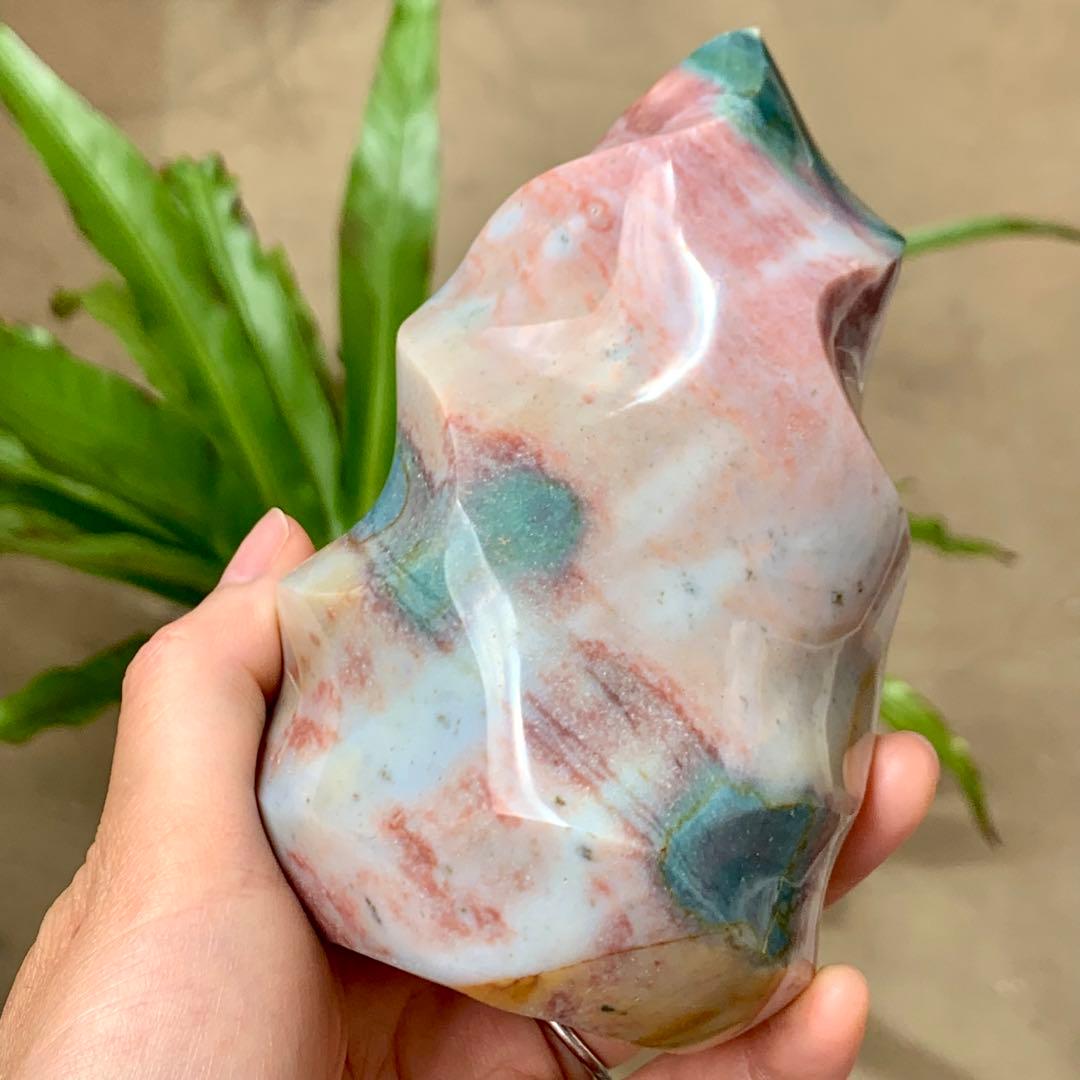 オーシャンジャスパー　フレイム　マダガスカル産　天然石