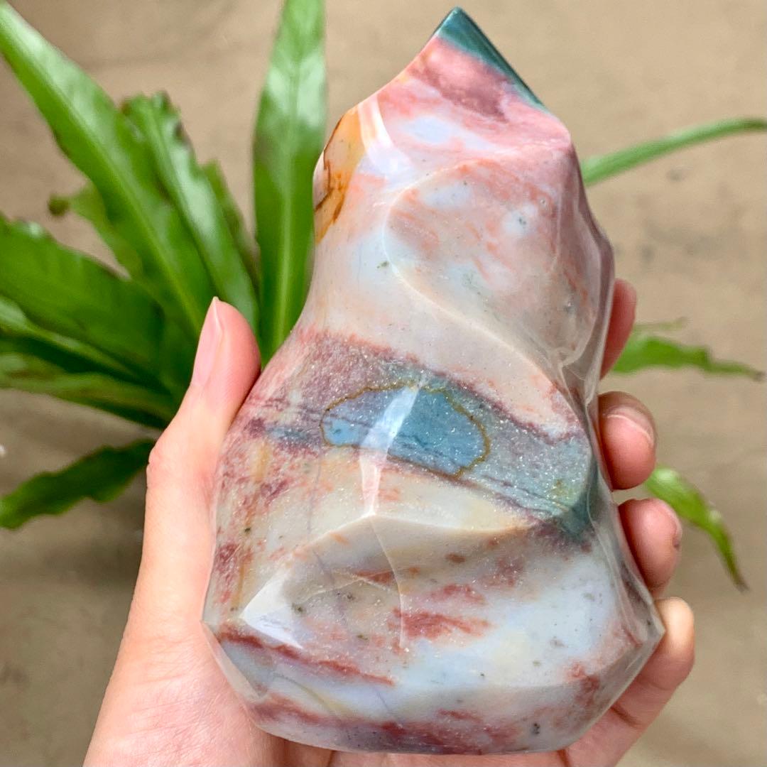 オーシャンジャスパー　フレイム　マダガスカル産　天然石