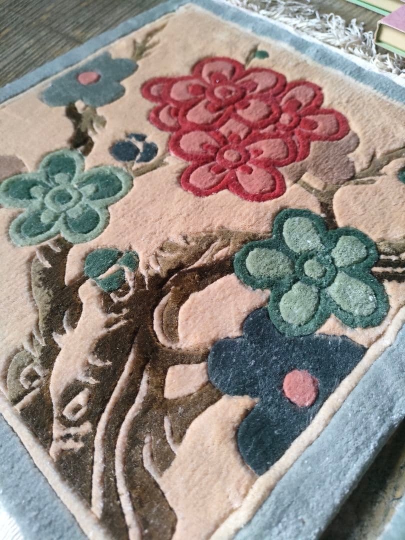 【新品・未使用】花瓶敷き　ペルシャ絨毯　キリム　ギャッベ　緞通　トルコラグ