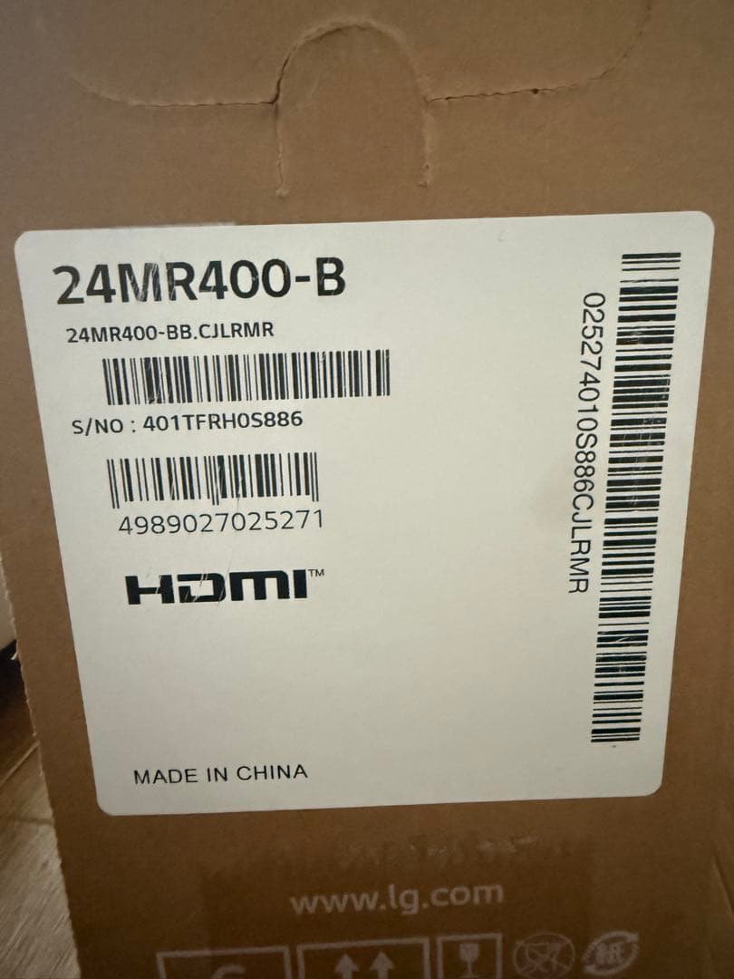 LG 24MR400-B 24インチモニター