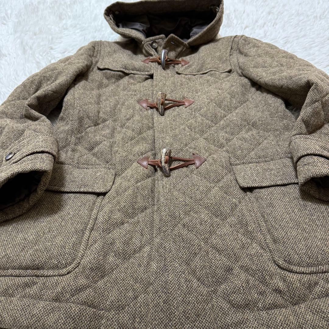 【極美品】J.PRESS ダッフルコート　ウールツイード　大きいサイズLL