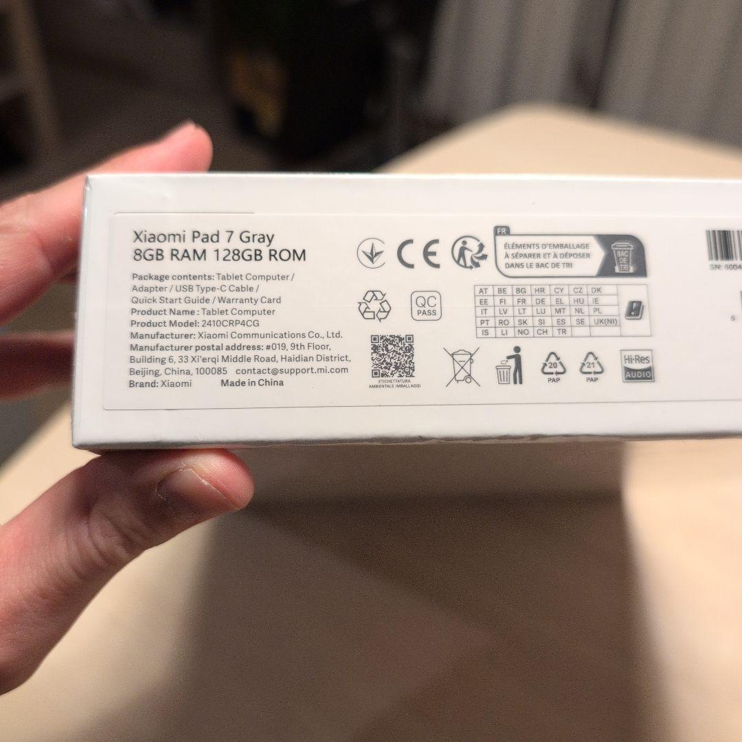 Xiaomi Pad 7 グレー 8GB 128GB 11.2 インチ