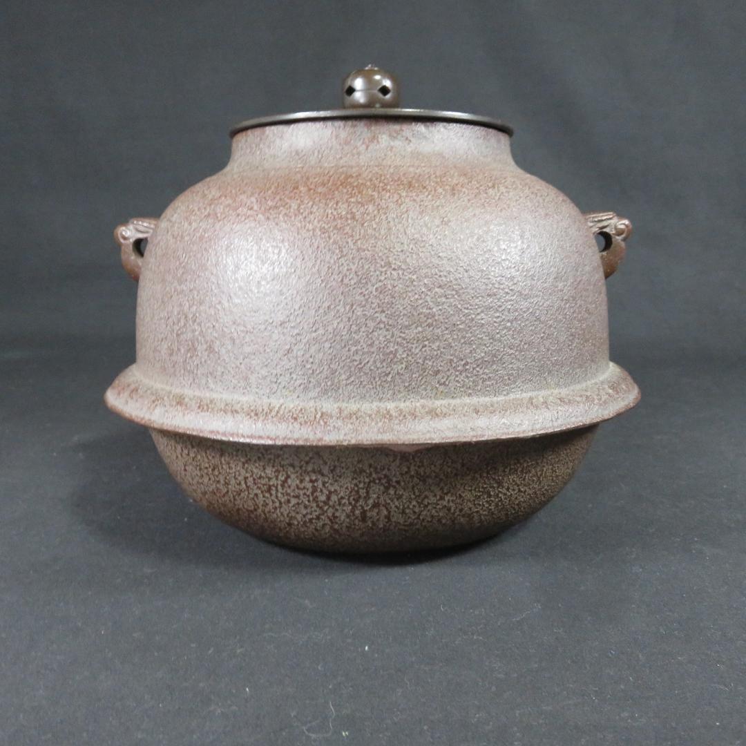 風炉 唐同朝鮮 高橋敬典 金谷浄雲 真形釜 茶道具 共箱 人間国宝